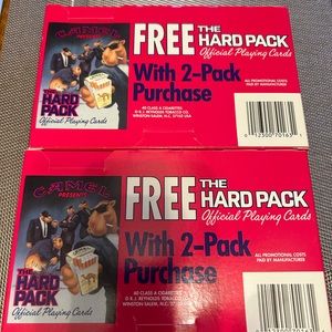 Vintage Camel NWOT The Hardpack playing cards 2 decks never used